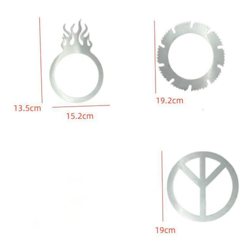 4 Pieces Bass Drum Hole Sticker Decorative Music Gear Lightweight for Drummers