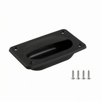 PP Plastic Flush Deck Latch Four Mounting Holes Flush-Mounted Pull Handle Rounded Grip Recessed Pull Latch Easy Install for Boats