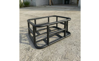 Rack-Mount Cycle Basket with Quick-Release Buckle Removable Metal Wire Bike Basket Long-Lasting Sturdy for Commuters, Commuting