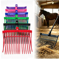 16-Tine Plastic Manure Fork for Stable Cleaning