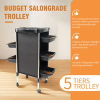 Simple Beauty Salon Hairdressing Cart with 5 Drawers