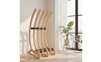 Floor-Standing Surfboard Storage Rack Wooden Surfboard Display Rack Padded Protective for Surfers, Garage, Living Room, Surfboard Shop