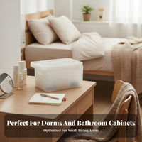 Lidded Desktop Container With Lid Lidded Sundry Box see-through View for Bedroom