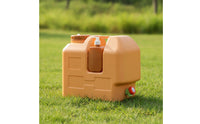 Portable Water Tank with Pump Bottle Heavy-Duty Outdoor Water Carrier with Tube Leakproof Jerrycan for Journeyers, Camping