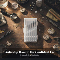 Watch Screwdriver Set Hardened Steel Watch Repair Tool Set Mini Screwdriver Kit Rotating Head Color Coded for Jewelers