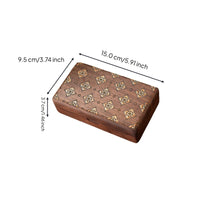 Wooden jewelry keepsake box