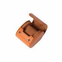 Portable Watch Storage Box Great Gift Leather Watch Travel Case Sturdy Construction Snap Closure for Travelers