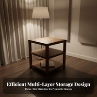 Solid Wood Audio Rack Hand Polished Walnut Amplifier Stand Mortise and Tenon Joinery Wooden Audio Equipment Shelf for Audiophiles