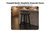 Backless Saddle Stool Minimalist Design Bar Chair Sturdy Construction for Guests