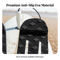 3 Pieces Non-Slip Stand-up Paddleboard Deck Pad Waterproof Surfboard Traction Grip Foam Stomp Pad Texture D Texture