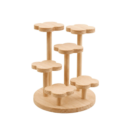 Wooden Display Stand Stable Tabletop Riser Sturdy for Collectors