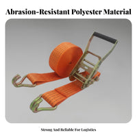 Polyester Strapping Ratchet Tie-down Strap High Break Strength Ratchet Tie-down Straps Long-Lasting for Vehicle Owners, Hauling Vehicle