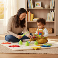 Parent-Child Interaction Telescopic Fishing Game Educational Fishing Toy Set Hand-Eye Coordination Early Learning for Children, Preschoolers, Kindergarten, Home, Classroom