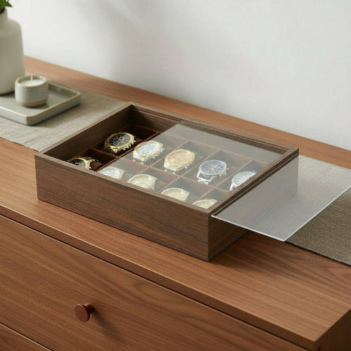 Wooden Watch Display Case Scratch Protection Wooden Watch Display Box