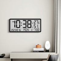 LCD Wall Clock with Month Display and Large Screen