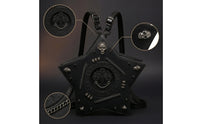 Star-Shaped Bag Structured Celestial Handbag Embossed Backpack for Cosplayers, Night Outings