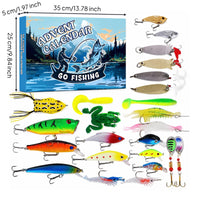 Surprise Fishing Blind Box Sharp Hooks Lure Gift Box High Quality Fishing Lure Set Lifelike for Beginners, Anglers