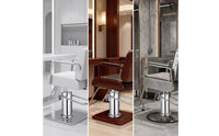 Salon Chair Hydraulic Pump Chrome-Finished Hydraulic Lift Mechanism Vertical Hardware for Hair Stylists
