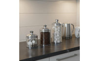 3 Pieces Easy to Clean 3 Piece Sealed Jar Set Long-Lasting Decorative Plastic Food Canister Refrigerator Safe Airtight Food Canister Set Thickened Material for Pantry Organization, Bathroom Vanity