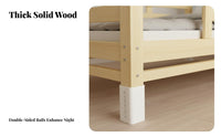 Paint-without Paint Splicing Bed Solid Wood Bed Extender Stable and Sturdy Bedside Co-Sleeping Crib for Infants, Toddlers, Parents, Nursery, Bedroom, Home