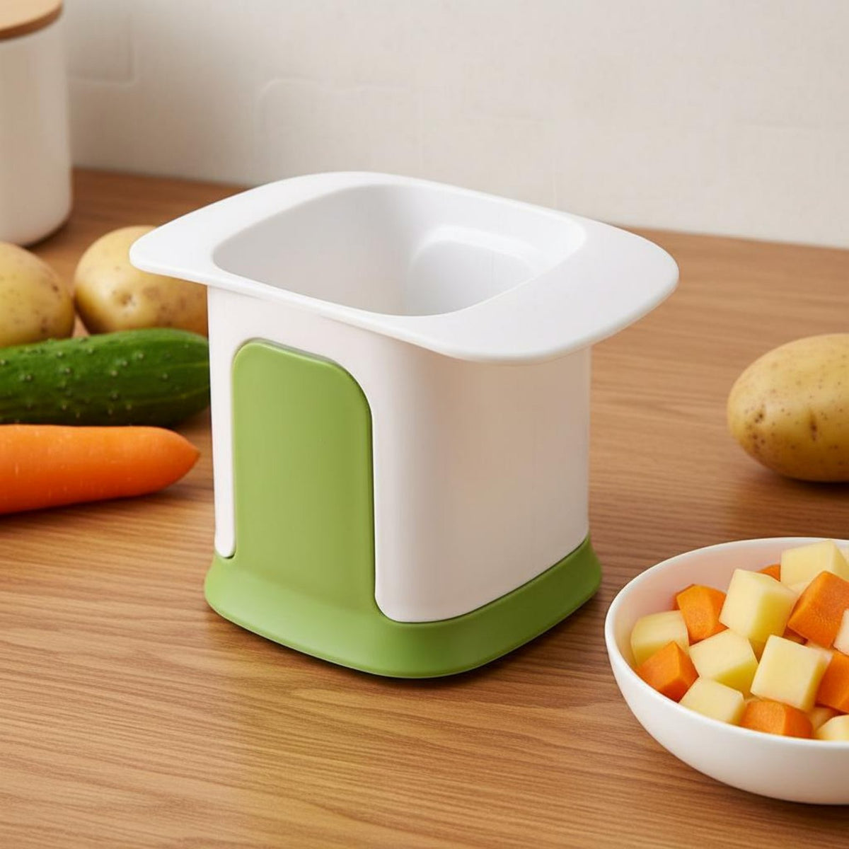 Multifunctional Manual Food Dicer Easy to Use Press down Vegetable Cutter Consistent Cuts Onion Dicer