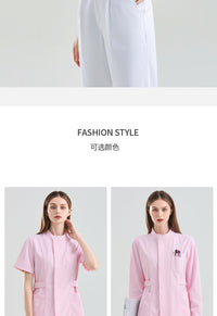 系存高端护士服女款夏季短袖美容院师长袖牙科口腔工作服分体套装