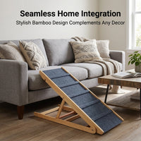 Dog Steps for Sofa and Bed Access with Rubber Surface, Compact Ramp for Small and Furniture