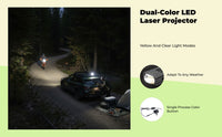 LED Radiant Light Bar, Hidden Grille Mount, Dual Color
