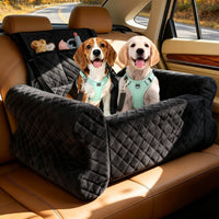 Dog Car Booster Canine Travel Bed Shaped Puppy Vehicle Pet Bed Padded Lookout Booster for Young Dogs