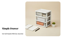 Mobile Under-Desk Shelf Space-Saving Storage Rack Multi-Purpose for Study Room