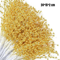 50 Pieces Bead Sprig Plastic Home Decor Holiday