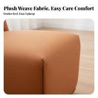 Upholstered Single Sofa Minimalist Design CumulusShaped Armchair Space-Saving Size Plush Upholstery for Readers, Studying Corner