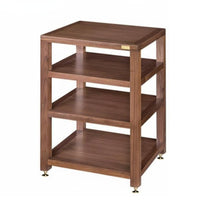 Solid Wood Audio Rack Sturdy Construction Audio Component Rack Heavy Duty Wooden Amplifier Cabinet for Home Theater Enthusiasts, Listening Room