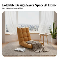Adjustable Floor Lounger Foldable Design Tatami Sofa Multi-Functional for Adults