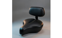 Supportive Electric Bicycle Seat with Backrest Contoured Bike Saddle with Backrest Padded Ergonomic for Riders