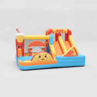 Bouncy Castle Heavy-Duty Castle with Slide Inflatable with Slide for Birthday Parties