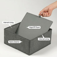 Foldable Storage Boxes Lids, Foldable Storage Boxes for Wardrobe, Storage Boxes for Closet Organization