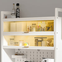 Kitchen Storage Rack Multi-functional Floor-standing Multi-layer Microwave Oven Pot Pan Storage Cabinet Simple Bookshelf