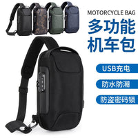 Men's Anti-theft Shoulder Crossbody Bag with USB Port