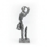 Traveler Figurine Tabletop Display Resin Figurine Rectangular Base