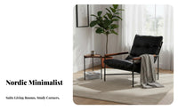 Light Luxury visually pleasing Upholstered Chaise Lounge Modern & design Wave-Form Recliner Adjustable rearrest Seating Furniture Soft Upholstery for Homeowners, Families, Living Room, Bedroom, Apartment, Balcony