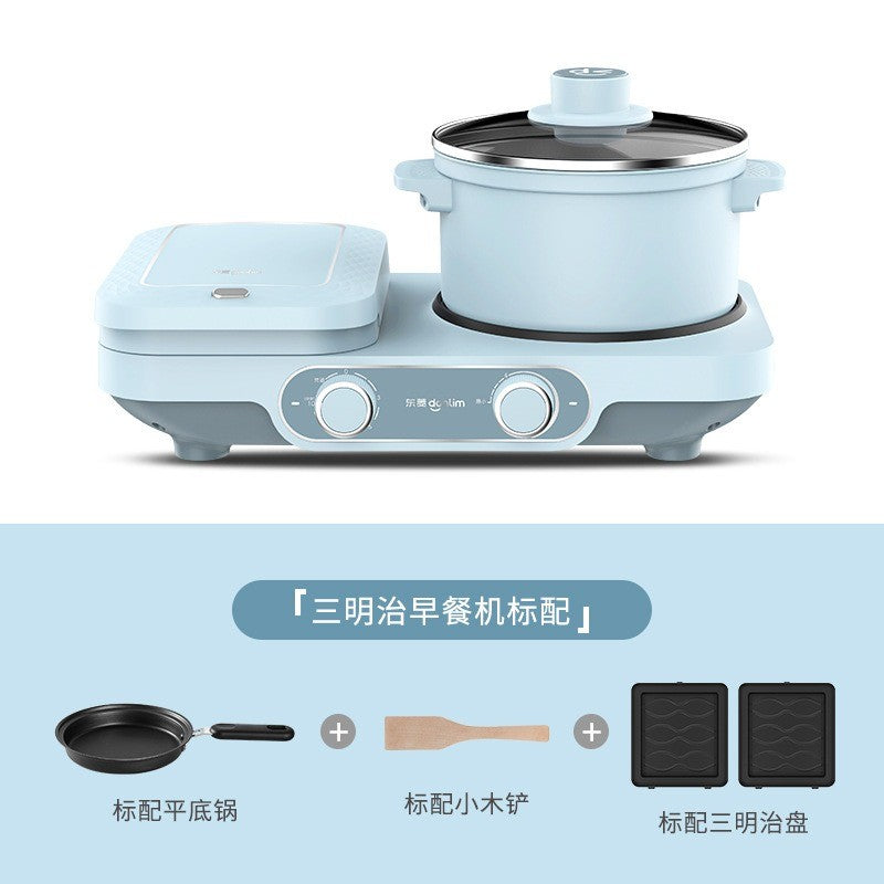 Donlim/东菱 DL-3405早餐机多功能四合一家用烤面包机小型三明治
