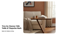 Magazine Holder Table Minimalist Aesthetic Z-Shaped Magazine Table Space-Saving