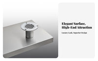 Stainless Steel Deck Drain Stainless Steel Floor Drain Two-Piece Water-Resistant Scupper Rust Resistant Sturdy Duty for RV