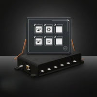 Bluetooth 6 Gang Switch Panel Momentary 6-Button Switch Panel Power Toggle Slim for RV Owners, Boat Builders