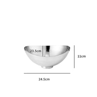 Metal Fruit Dish Stainless Steel Serving Bowl Dining Table Decor for Living Room