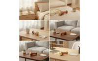 Brass Massage Stick with Wooden Handle Handheld Massager Manual for Home, Travel