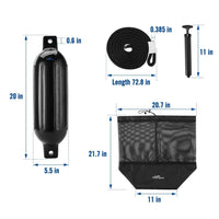Inflatable PVC Boat Fender Bumper for Yacht and Ship Protection