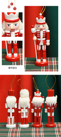 13cm Soldier Nutcracker Wooden Creative Home Decoration