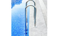 Stainless Steel Pool Ladder in-Ground 5-Step Pool Ladder Heavy Duty for Hotel Managers, in-Ground Pools